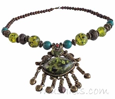Indian ethnic necklace - click here for large view